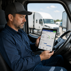 ELD driver service for truck driver using electronic logging device