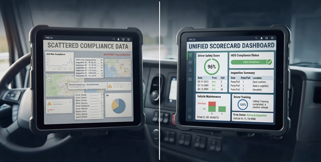 Use an ELD and Who Does Not fleet compliance data compared